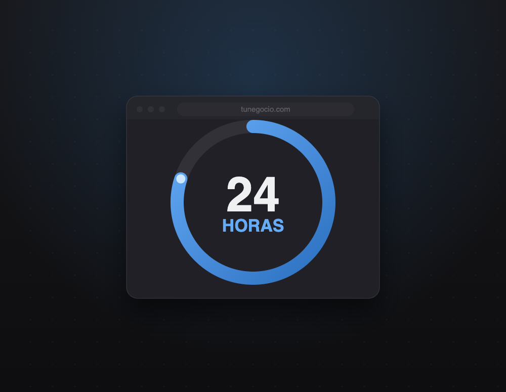 Entrega — sitio listo en 24 h
